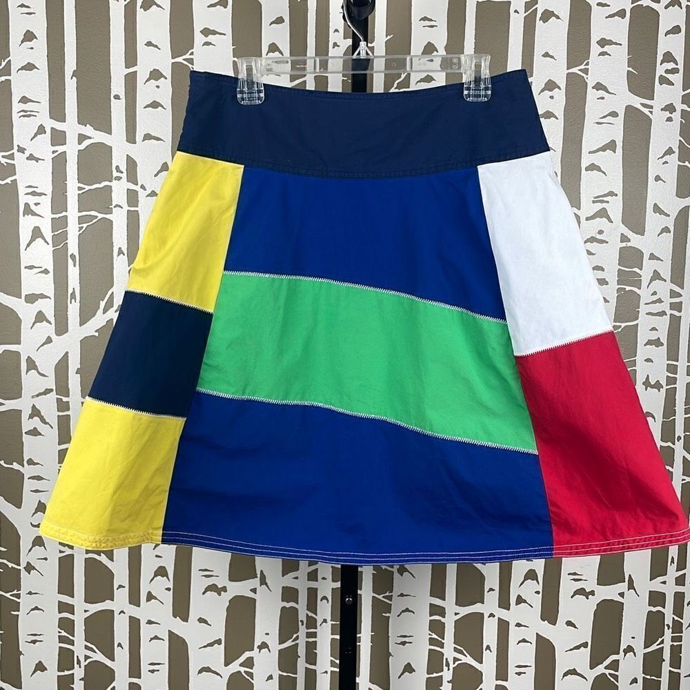 RARE American Living Nautical Patchwork Circle Sk… - image 2